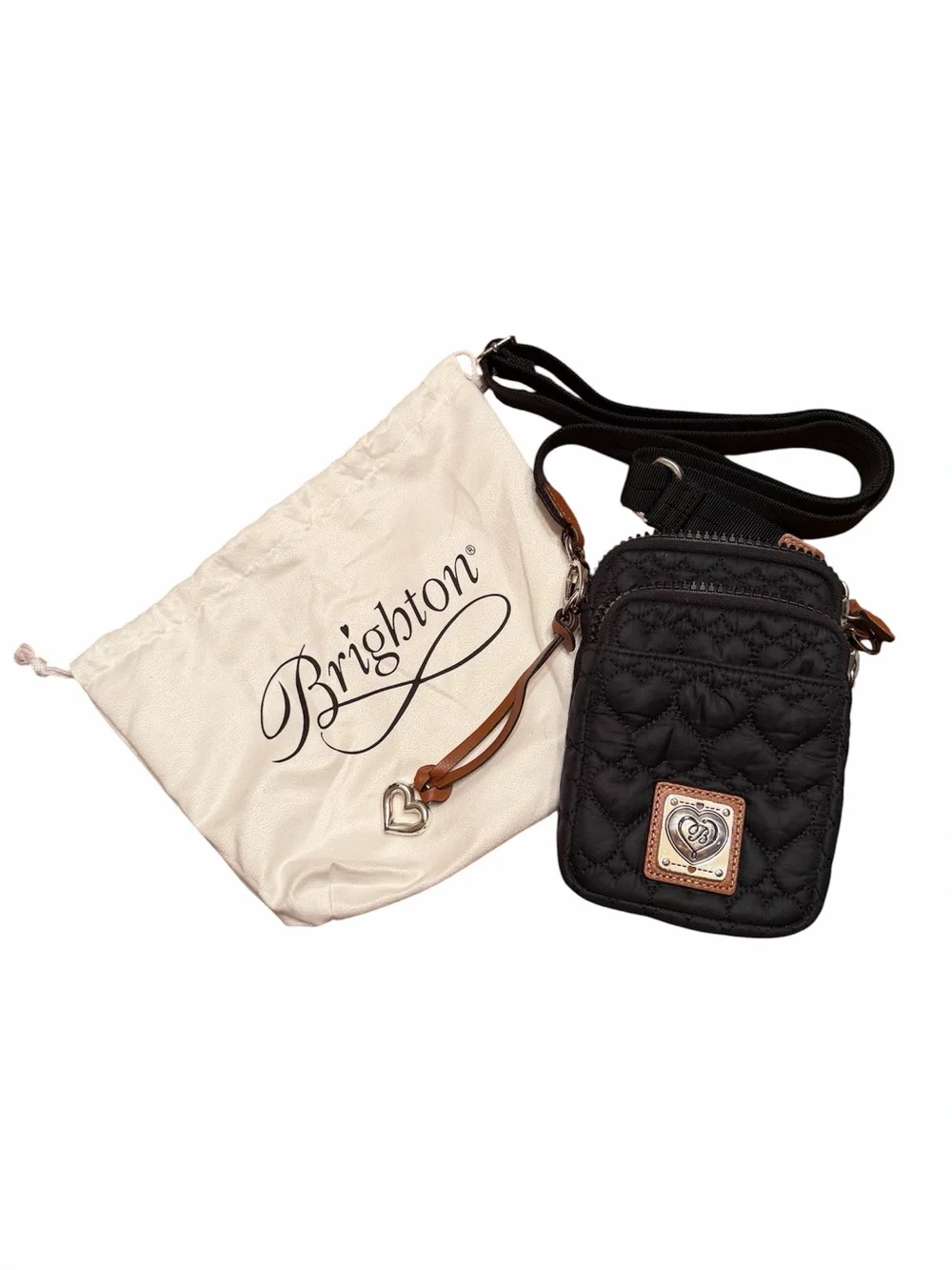 Brighton Black Kora Mini Utility Bag w/ Dust Bag